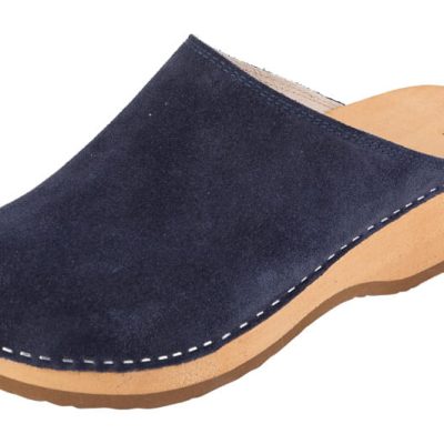 Comodi zoccoli medici Buxa PZM1 in camoscio blu scuro