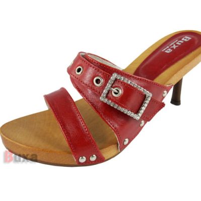 Eleganti zoccoli OB-CE Rosso